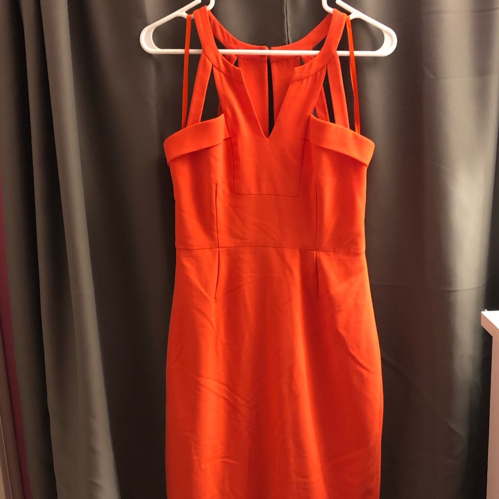 Coral BCBG dress
